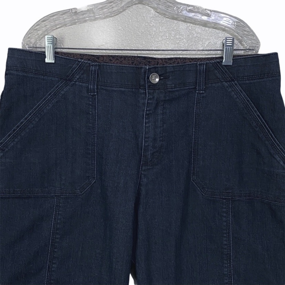 Lee Comfort Waistband Dark Wash Jean Shorts 16W - Picture 2 of 7